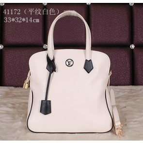 Louis Vuitton Cruise 2015 Smooth Leather Tote Bag M41172 White VS06377