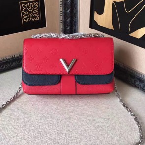 Louis Vuitton Cuir Plume and Cuir Ecume Very Chain Bag Cherry M42899 VS04895