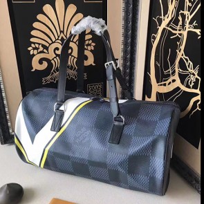 Louis Vuitton Damier Cobalt Canvas SAC Polochon Yellow N44013 VS01130