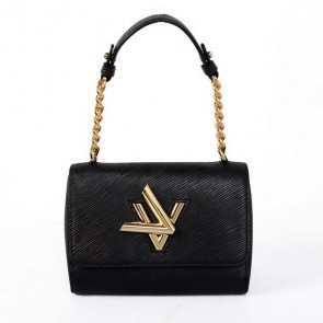 Louis Vuitton EPI Leather Chain Louise Shoulder Bag M48618 Black VS07460