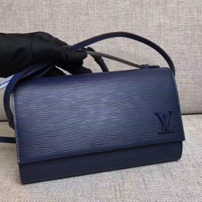 Louis Vuitton Epi Leather Clery Pochette Blue M54537 VS04781