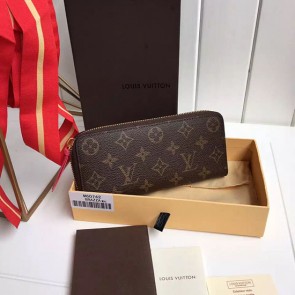 Louis Vuitton Monogram Canvas Clemence Wallet Rose M42119 VS06803