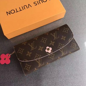 Louis Vuitton Monogram Canvas Emilie Wallet Red M64202 VS07322