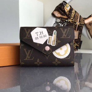 Louis Vuitton Monogram Canvas Victorine Wallet with Print M62360 VS05891