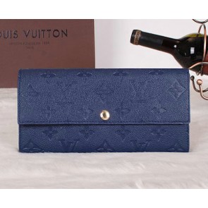 Louis Vuitton Monogram Empreinte Sarah Wallets M61734 Blue VS07311