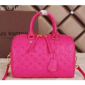 Louis Vuitton Monogram Empreinte Speedy Top Handle Bags M40762 Rose VS09110