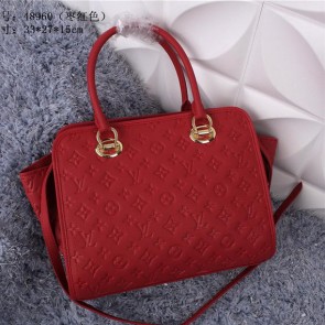 Louis Vuitton Monogram Empreinte Tote Bag M48960 Maroon VS07599