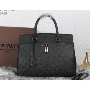 Louis Vuitton Monogram Empreinte Tote Bag M63172 Black VS09416