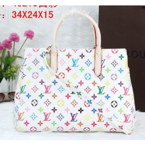 Louis Vuitton Monogram Multicolore Marly Tote Bag M40236 White VS09850
