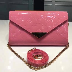 Louis Vuitton Monogram Vernis Mira Clutch Hot Pink M90990 VS06465