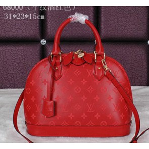 Louis Vuitton Original Leather Alma Bag M68000 Maroon VS06747