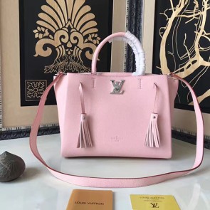 Louis Vuitton Soft Calfskin Lockme Tote Pink M54572 VS09073