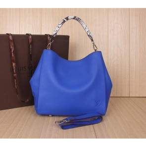 Louis Vuitton Suede Leather Bagatelle M91671 Blue VS00320