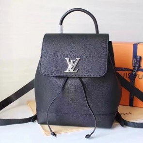 Louis Vuitton Supple Leather Lockme Backpack Noir M42281 VS05825