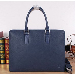 Louis Vuitton Taiga Leather Briefcase M80118 Blue VS00175