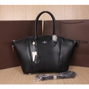 Louis Vuitton Veau Cachemire LOCKIT GM M94698 Black VS07387
