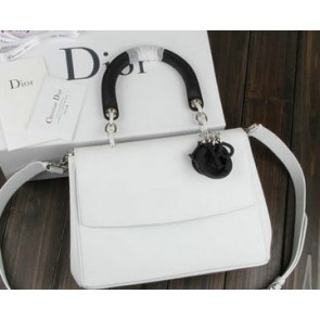 Luxury Dior Be Dior Flap Bag Nappa Leather CD99018S White&Black VS08070