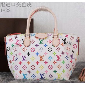 Luxury Fake Louis Vuitton Monogram Multicolore Turenne PM Bag M48813 White VS07284