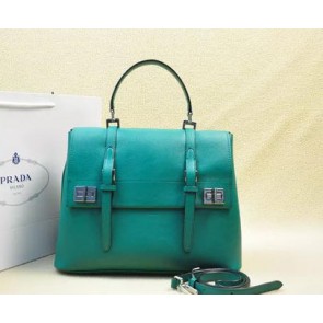 Luxury Prada Original Leather Tote Bag BN2789 Green VS06502