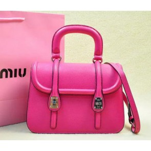 miu miu Original Leather Tote Bag RN1068 Rose VS02988