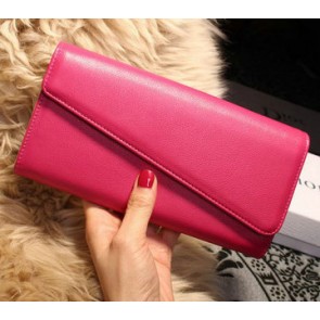 Replica 1:1 Dior Diorissimo rencontre Wallet Smooth Calfskin M2202 Rose VS06329