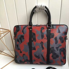 Replica AAA Louis Vuitton Damier Cobalt Canvas Porte-documents Voyage PM Bordeaux N41508 VS09034