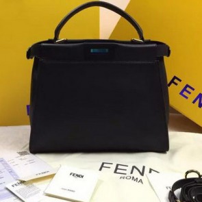 Replica Best Fendi Peekaboo Bags Original Leather FD2015 Black VS05549