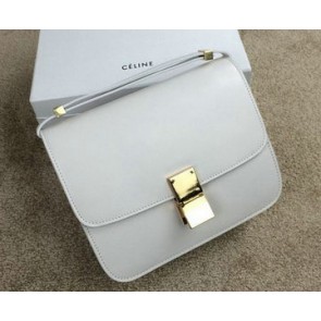 Replica Celine Classic Box Small Flap Bag Smooth Leather C11042 OffWhite VS07759