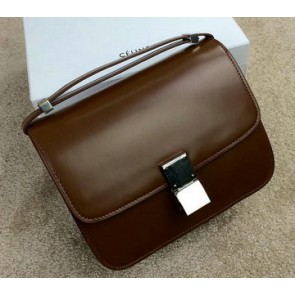 Replica Celine Classic Box Small Flap Bag Smooth Leather C11042 Wheat VS07106