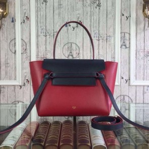 Replica Celine Small Belt Bag Original Leather CLA98311S Red&Black VS07770