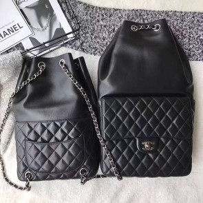 Replica Chanel Black Lambskin Backpack In Seoul Bag 010402 VS07736