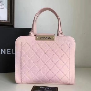 Replica Chanel Click Label Shopping Bag Pink A93732 VS04493