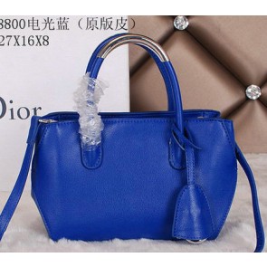 Replica Cheap Dior ADDICT Bag Two-Tone Calfskin Leather D8800 Blue VS07579