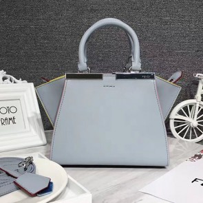 Replica Fendi 3Jours Tote Bag Light Blue Original Leather F280501 VS08173