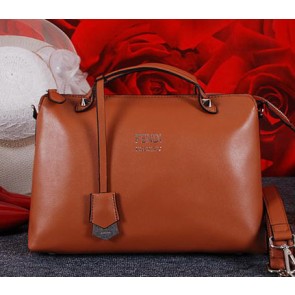 Replica Fendi By The Way Bag with Tail Calfskin Leather FD2353 Wheat VS09869