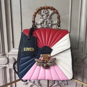 Replica Gucci Queen Margaret Quilted Leather Backpack Multicolor 476664 VS04114