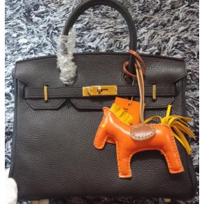 Replica Hermes Birkin 30CM Tote Bags Litchi Leather H30LI Black VS06615