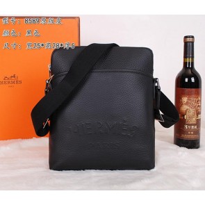 Replica Hermes Messenger Bag Original Calf Leather H8589 Black VS02920