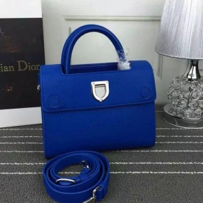 Replica Hot Dior Mini Diorever Bag Blue Calfskin Leather D66555 VS02656