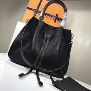 Replica Louis Vuitton Mahina Leather Girolata Black M54401 VS07555