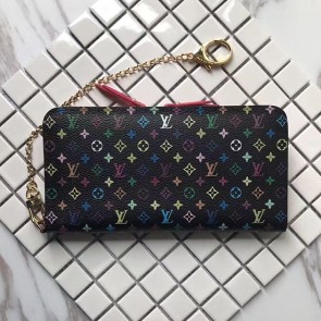 Replica Louis Vuitton Monogram Multicolore Insolite Wallet Black M93754 VS07315