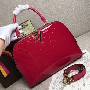 Replica Louis Vuitton Monogram Vernis Melrose Hot Pink M42694 VS00736