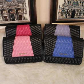 Replica miu miu Matelasse Leather Flap Shoulder Bag MM6557 VS02442