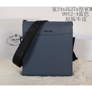 Replica Prada Calf Leather Messenger Bag 99124 Royal VS02652