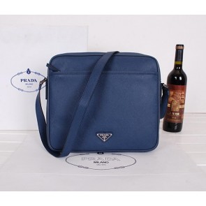 Replica PRADA Original Saffiano Leather Messenger Bag VA3082 Royal VS03040