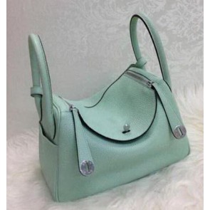 Replica Top Hermes Lindy 30CM Original Leather Shoulder Bag HLD30 Skyblue VS04750