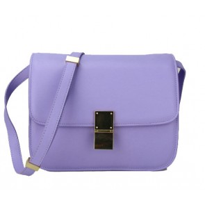 Sale 1:1 Celine Classic Box Small Flap Bag Calfskin 88007 Lavender VS04903