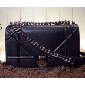 Sale 1:1 Dior Spring 2015 Flap Bag D0633 Black VS05418