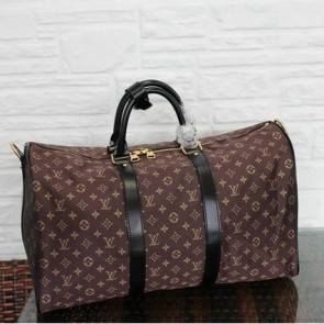 Sale 1:1 Replica Louis Vuitton Monogram Idylle KEEPALL BANDOULIERE 45 M41428 Brown VS00750