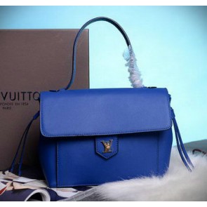 Top Replica Louis Vuitton Cruise 2015 Lockme PM Tote Bag M54011 Blue VS00310